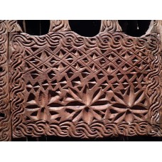 Wooden pulpit, mestia commune, 11th century, cross with rays